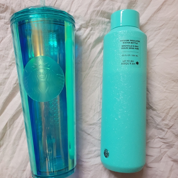 Starbucks tumbler and insulated bottle